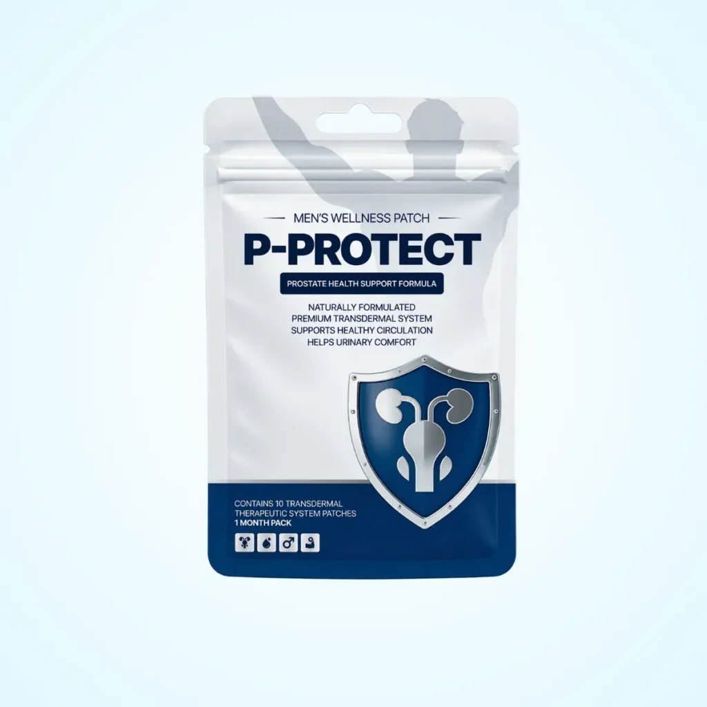 P-Protect Men's Wellness Patches product package